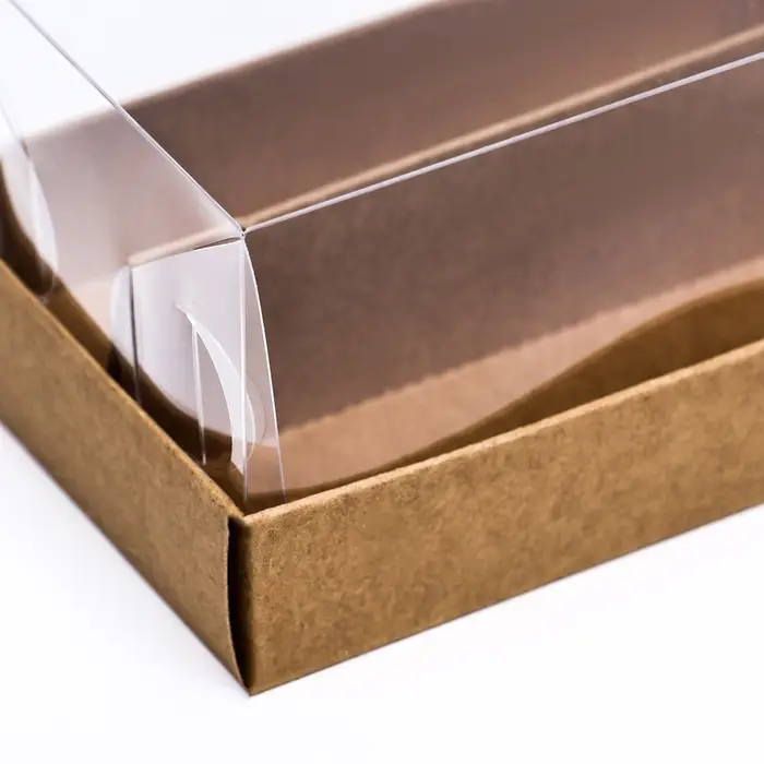 Кондитерская коробка складная под 2 эклера, крафт, 9×13.5×7 см Кондитерская коробка складная под 2 эклера, крафт, 9×13.5×7 см