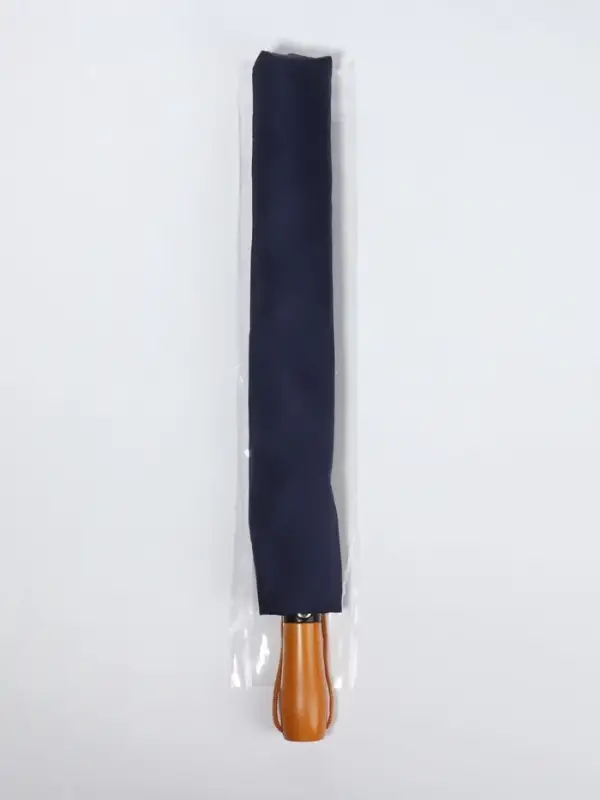 Зонт полуавтоматический &laquo;Однотонный&raquo;, эпонж, 3 сложения, 8 спиц, R=60/70 см, D=120 см, синий