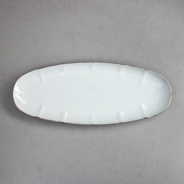 Селедочница «Рыбное ассорти», 1.5 л, золотая обводка, фарфор, Иран Селедочница «Рыбное ассорти», 1.5 л, золотая обводка, фарфор, Иран