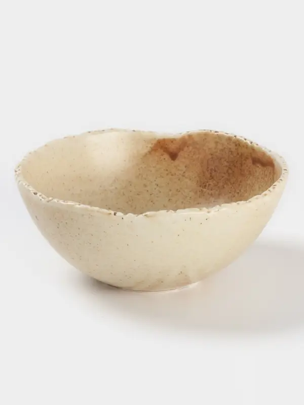 Салатник Magistro Organic brown, 600 мл, d=15.2 см, фарфор, бежевый