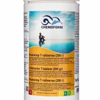 Дезинфицирующее средство &laquo;Кемохлор Т&raquo;, для воды в бассейне, таблетки 200 г, 1 кг