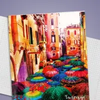 Тетрадь 48 листов в клетку Calligrata &laquo;Яркие зонты&raquo;, МИКС