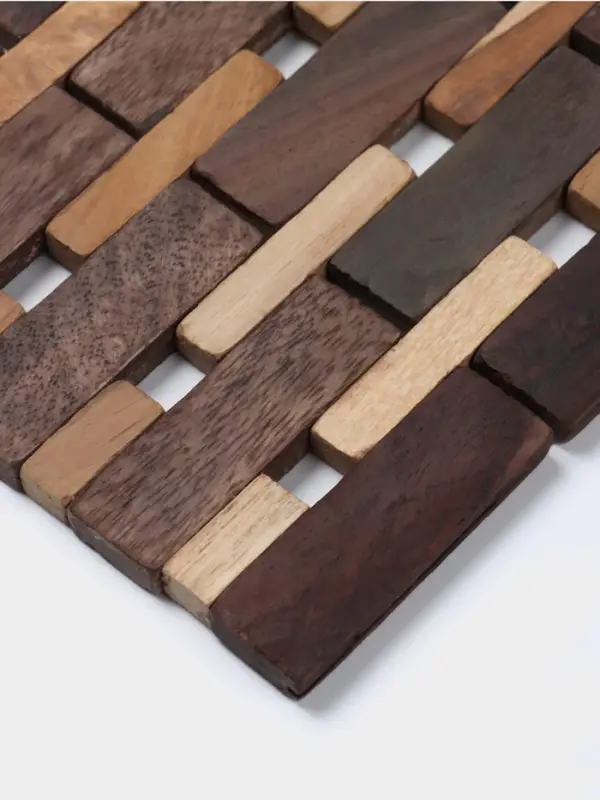 Коврик из тикового дерева, 30&times;20&times;0.7 см