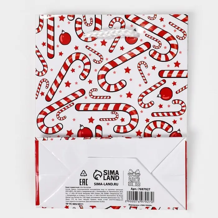 Пакет подарочный новогодний ламинированный «Зимняя история», S 12 х 15 х 5.5 см Пакет подарочный новогодний ламинированный «Зимняя история», S 12 х 15 х 5.5 см