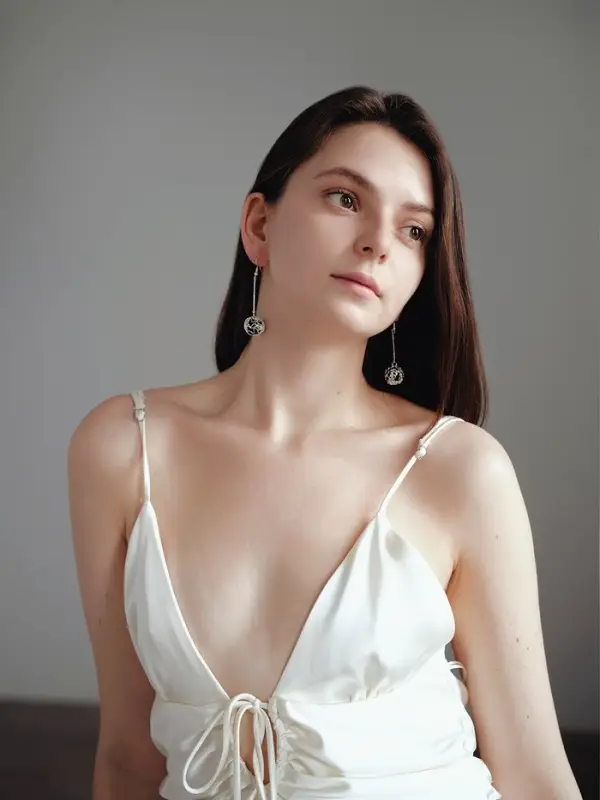 Серьги висячие &laquo;Шар плетёный&raquo;, чёрные в серебре, 6.5 см