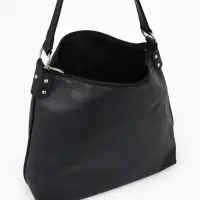 Сумка - мешок женская TEXTURA, на молнии, 32&times;11&times;32 см, чёрная