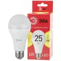 Лампа светодиодная LED 25 Вт 2000Лм 2700К груша теплый E27 220-240В LED A65-25W-827-E27 Red Line