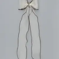 Бант для волос на заколке шоколадный, Коты аристократы Бант для волос на заколке шоколадный, Коты аристократы