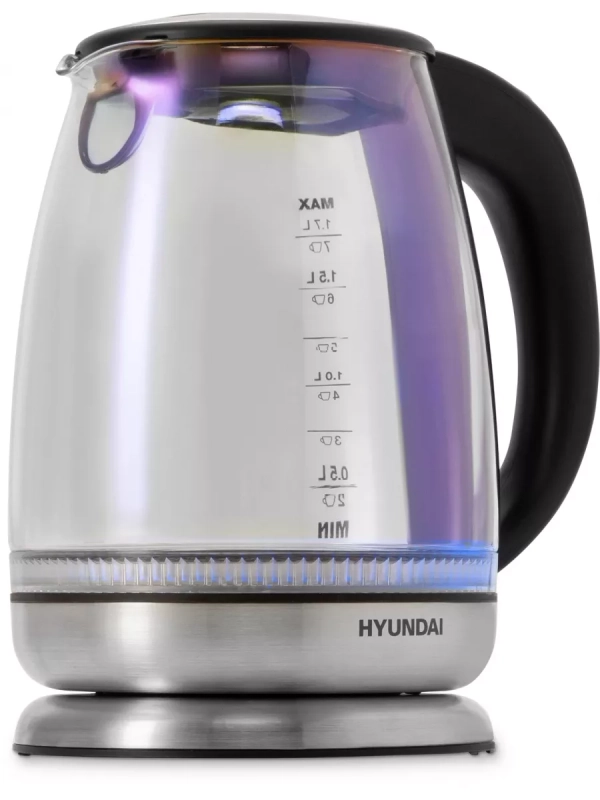 Чайник HYK-G8800 1,7л 2200Вт серебристый (стекло)