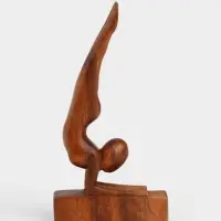 Абстракция &laquo;Гимнастика&raquo;, 11&times;4&times;20 см, дерево суар