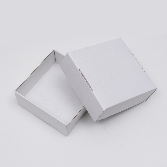 Коробка самосборная, крафт, белая, 16 х 16 х 6 см Коробка самосборная, крафт, белая, 16 х 16 х 6 см