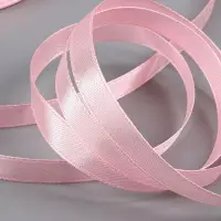 Лента атласная, 10 мм, 23±1 м, розовая №04