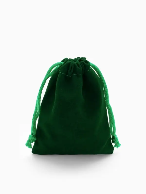 Набор мешочков бархатных 50 шт., 7*9 см (+ - 1 см), цвет зелёный (9901888) Набор мешочков бархатных 50 шт., 7*9 см (+ - 1 см), цвет зелёный (9901888)