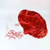 Воздушные шары, набор латекс, фольга, полимер с бантиками, красный цвет, 30 предмет Воздушные шары, набор латекс, фольга, полимер с бантиками, красный цвет, 30 предмет