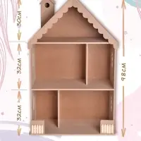 Домик для кукол &laquo;Вероника&raquo;, без мебели. неокрашенный