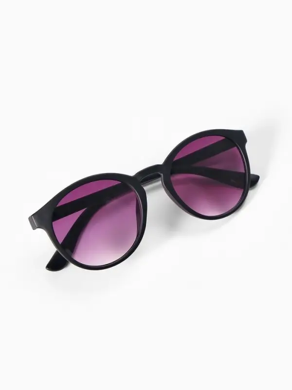 Очки солнцезащитные OneSun, uv 400, линза 5&times;4.5 см, чёрный, фиолетовый