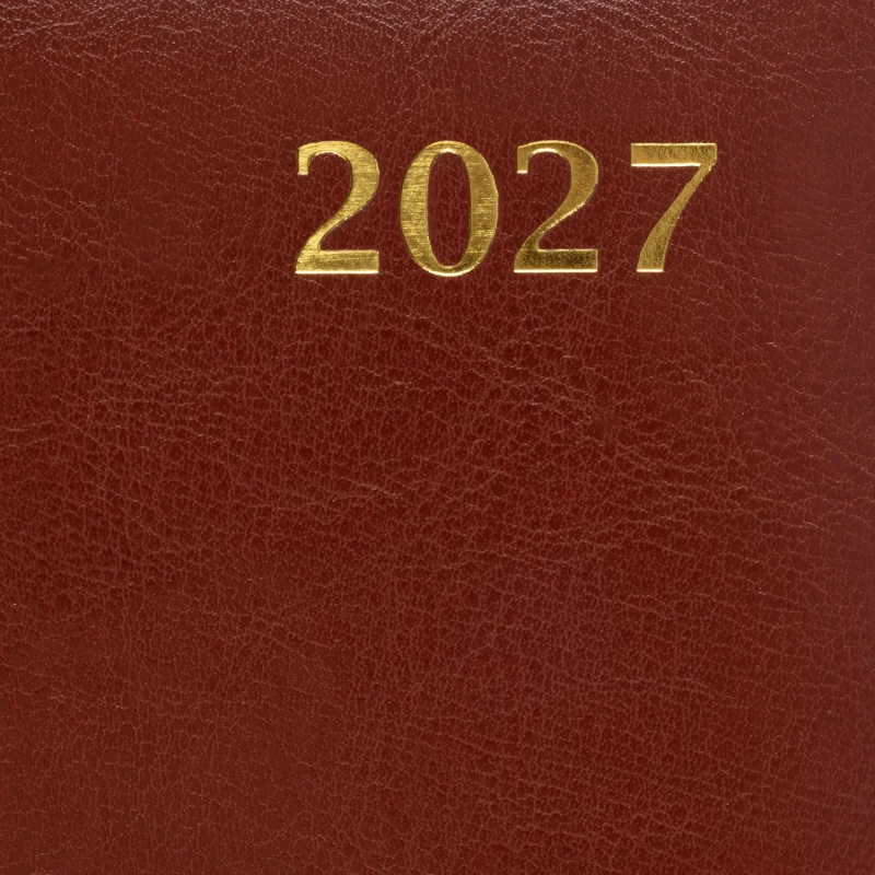 Ежедневник датированный 2027 Attache А5 168л 143x210 коричн (золотист срез)
