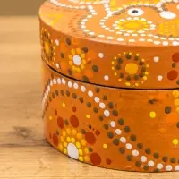 Шкатулка "Кролик" дерево 12х12х7 см