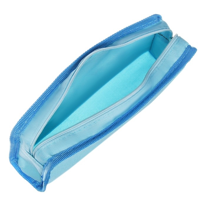 Пенал школьный на молнии Calligrata Пенал школьный на молнии Calligrata "Спорт", 2 отделения, голубой