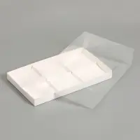 Коробка для муссовых пирожных 6 штук, 26&times;17&times;6 см, белый