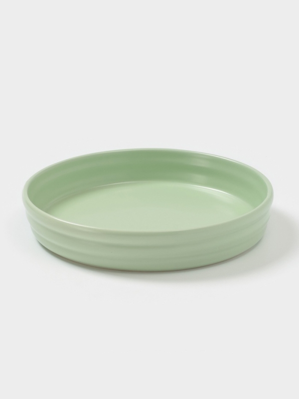 Форма для запекания Доляна «Зефир», 1 л, d=23 см, керамика, круглая, зелёная Форма для запекания Доляна «Зефир», 1 л, d=23 см, керамика, круглая, зелёная