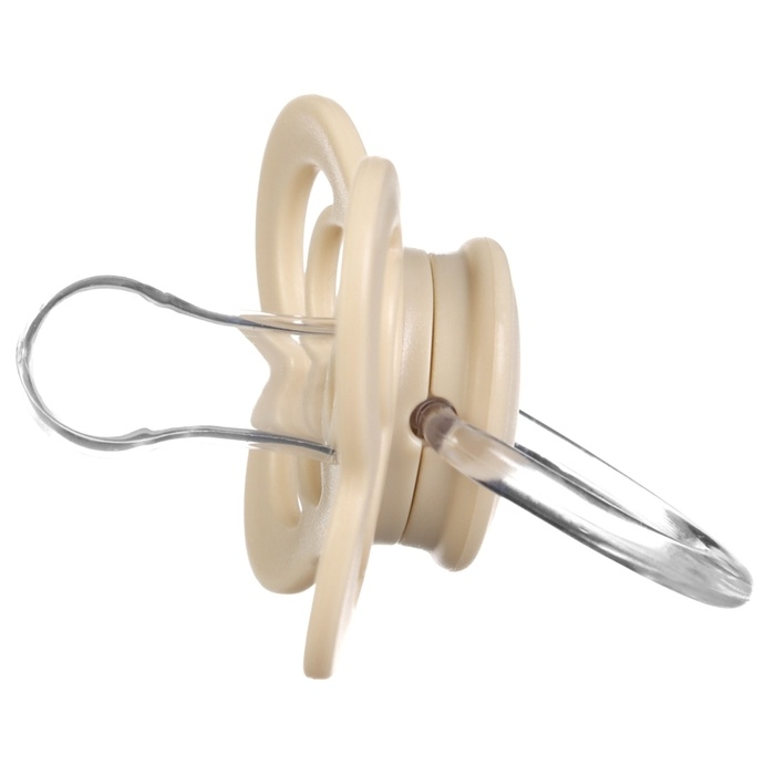 Соска - пустышка силиконовая классическая, от 0 мес., с колпачком, цвет бежевый Соска - пустышка силиконовая классическая, от 0 мес., с колпачком, цвет бежевый