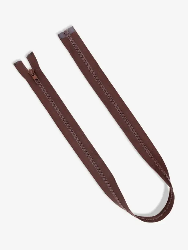 Молния &laquo;Трактор&raquo;, №5, разъёмная, замок автомат, 80 см, коричневая