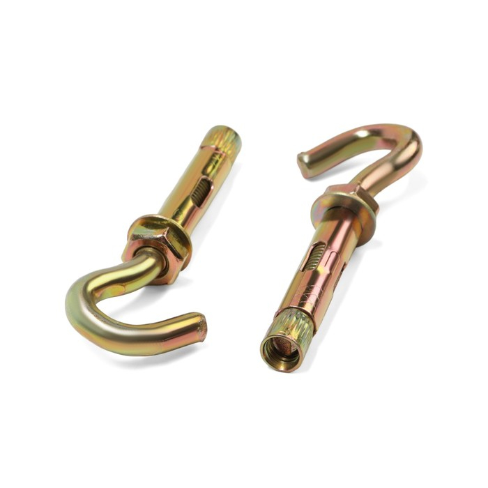 Анкерный болт ЛОМ, с крюком, оцинкованный, 10х60 мм, 50 шт Анкерный болт ЛОМ, с крюком, оцинкованный, 10х60 мм, 50 шт