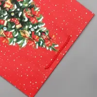 Пакет подарочный новогодний ламинированный, &laquo;Подарки в новогоднюю ночь&raquo; 26&times;12&times;32 см