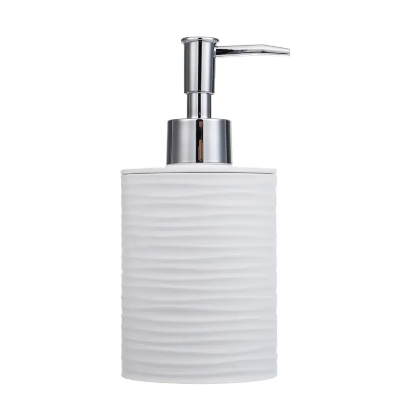 Диспенсер для жидкого мыла тм VETTA Тренто, 250мл, пластик, PP+ABS, белый, 7,5х7,5х16,5см