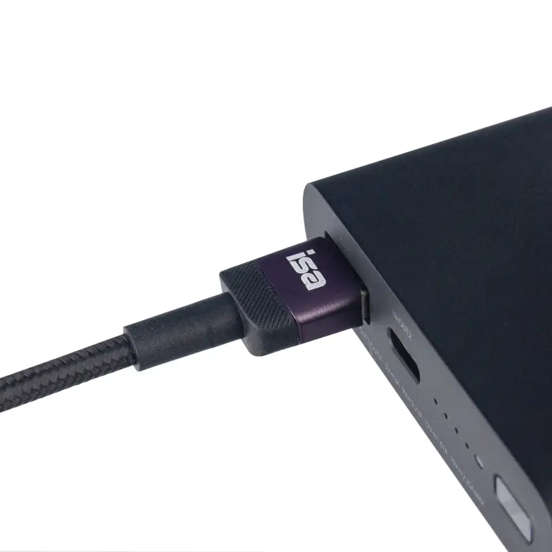 Кабель USB на Type-C 1m 2A BX-3 ISA черно-фиолетовый