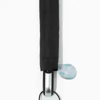 Зонт автоматический &laquo;Однотон&raquo;, 3 сложения, 10 спиц, R=50/57 см, d=100 см, чёрный