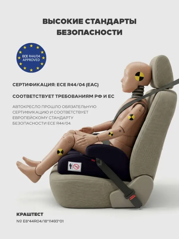 Автокресло - бустер Rant Micro группа 3 (22-36 кг), черный