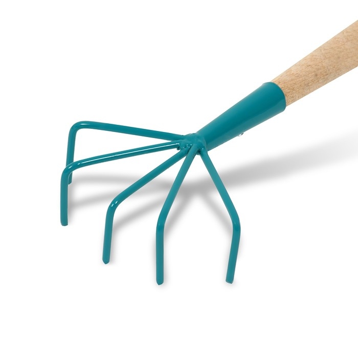 Рыхлитель, длина 41 см, 5 зубцов, деревянная ручка Рыхлитель, длина 41 см, 5 зубцов, деревянная ручка