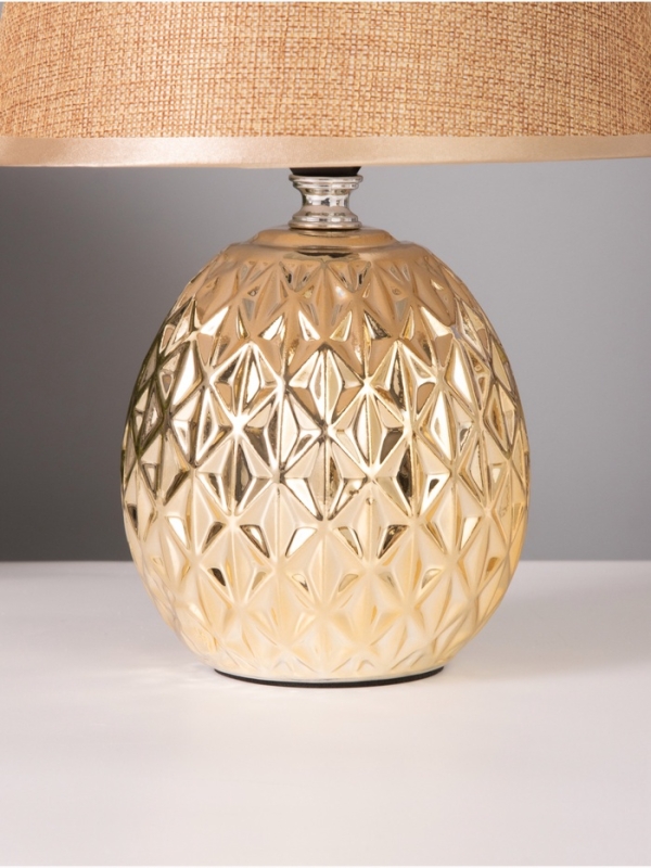 Лампа настольная Лампа настольная "Клео" 40Вт Е14 золото 19х19х27см