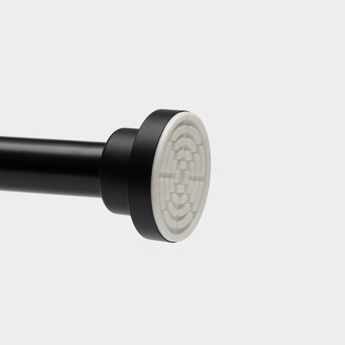 Карниз для ванной SAVANNA, телескопический, 110-200 см, нержавеющая сталь, цвет черный Карниз для ванной SAVANNA, телескопический, 110-200 см, нержавеющая сталь, цвет черный