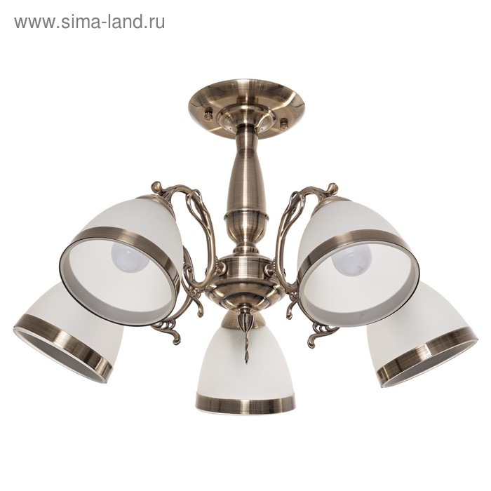 Люстра классика Люстра классика "Мадлен" 5 ламп 60W E27 основание античная бронза