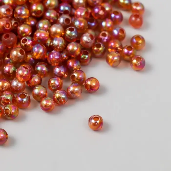 Бусины для творчества пластик Бусины для творчества пластик "Бронзовый перламутр" набор 20 гр d=0,4 см