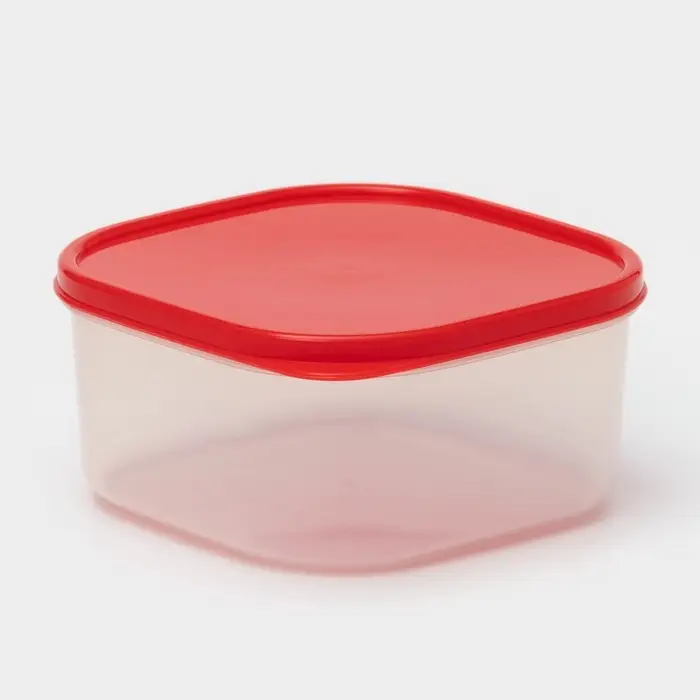 Контейнер квадратный Доляна, пищевой, 700 мл, цвет красный Контейнер квадратный Доляна, пищевой, 700 мл, цвет красный