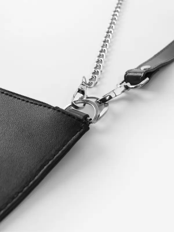 Полукольцо для сумок двойное, d=25 мм, толщина - 2.5 мм, 2 шт., цвет серебряный