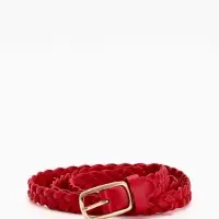 Ремень жен 03-01-01-01, Июнь2501, 1,8*0,3*110 см, без винта, пряж золото, 1 прокол, красный 109031 Ремень жен 03-01-01-01, Июнь2501, 1,8*0,3*110 см, без винта, пряж золото, 1 прокол, красный 109031