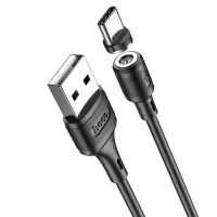 Кабель Hoco X52, Type-C - USB, магнитный, 3 А, 1 м, чёрный