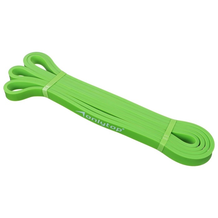 Эспандер ленточный многофункциональный ONLYTOP, 208х1,3х0,5 см, 2-15 кг, цвет салатовый