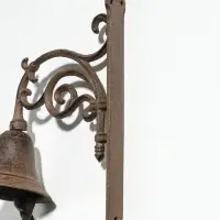 Колокол настенный чугун &laquo;Завитки - тонкие линии&raquo;, декоративный, 20&times;10.3&times;26 см