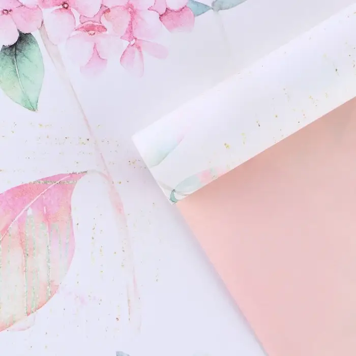 Бумага упаковочная &laquo;Гортензия&raquo;, 53 х 53 см