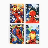 Блокнот А7, 28 листов, набор 4 шт., Марвел