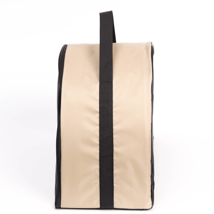 Сумка - переноска для животных, полукруглая, нейлон, 39 х 19 х 27 см, бежевая Сумка - переноска для животных, полукруглая, нейлон, 39 х 19 х 27 см, бежевая