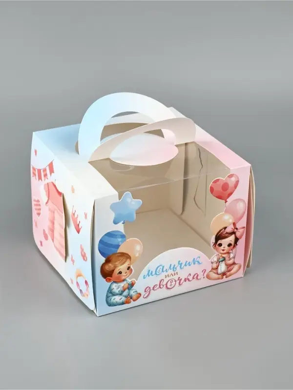 Коробка для бенто-торта &laquo;В ожидании чуда&raquo; 16&times;16&times;12.5 см