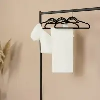 Вешалки для одежды тм VETTA, 4шт, 42см, с покрытием флок, цвет серый