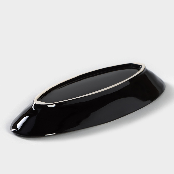 Блюдо для рыбы фарфоровое Verde notte, 11,5×28 см Блюдо для рыбы фарфоровое Verde notte, 11,5×28 см